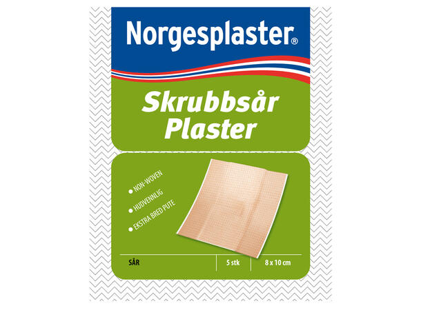 Norgesplaster Skrubbsårplaster 8 x 10 cm